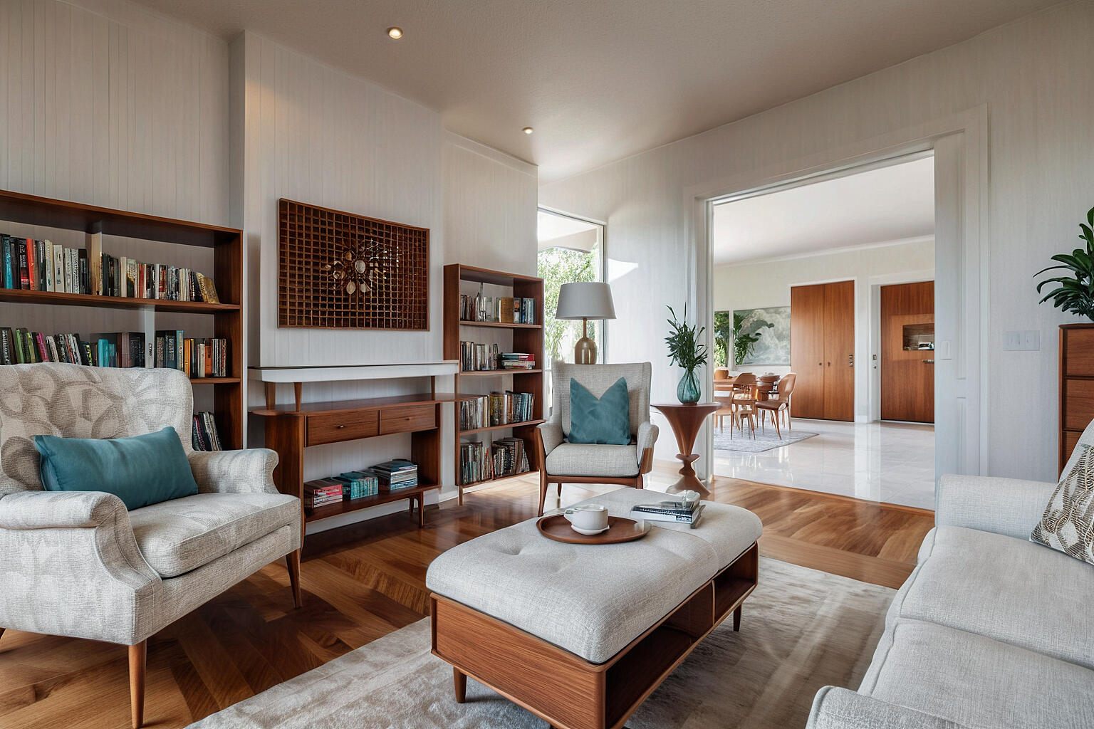 Coffee Lounge • Render • Mid Century Modern